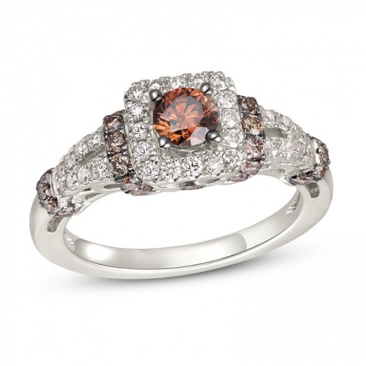 Diamond Ring 1 ct tw 14K Vanilla Gold
